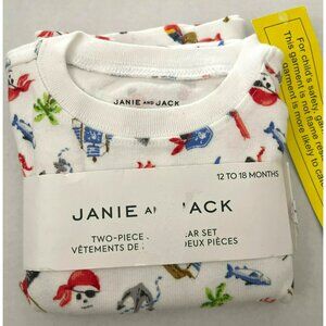 Janie and Jack $46 2 Piece Pajama Set 12 to 18 months NWT